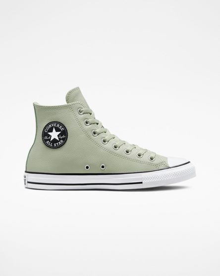 Tenisi Inalti Barbati Converse Chuck Taylor All Star Piele Masline Verzi | RO NGPEI684